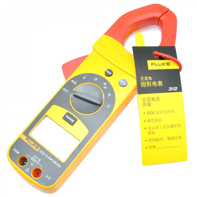 FLUKE F312 Digital Clamp Meter Multimeter Tester AC 1000A 36MM AC DC
