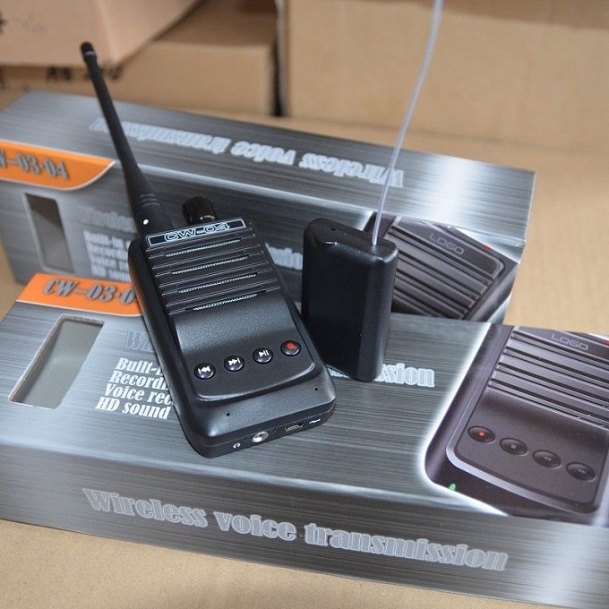 W-04 Wireless Audio Transmitter Recording High Sensitivity Pickup Mic Spy Bug 