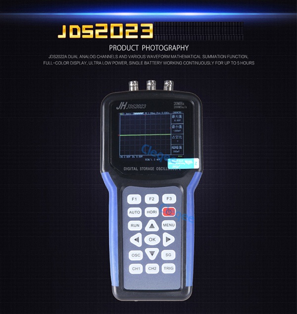 JDS2023 20MHz Handheld LCD Digital Storage Oscilloscope Signal Generator 1CH New 