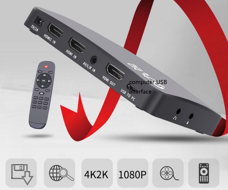 JS3060 2K 4K UHD Box PVR Video Recording HD USB3.0 HDMI AV SDI - Free