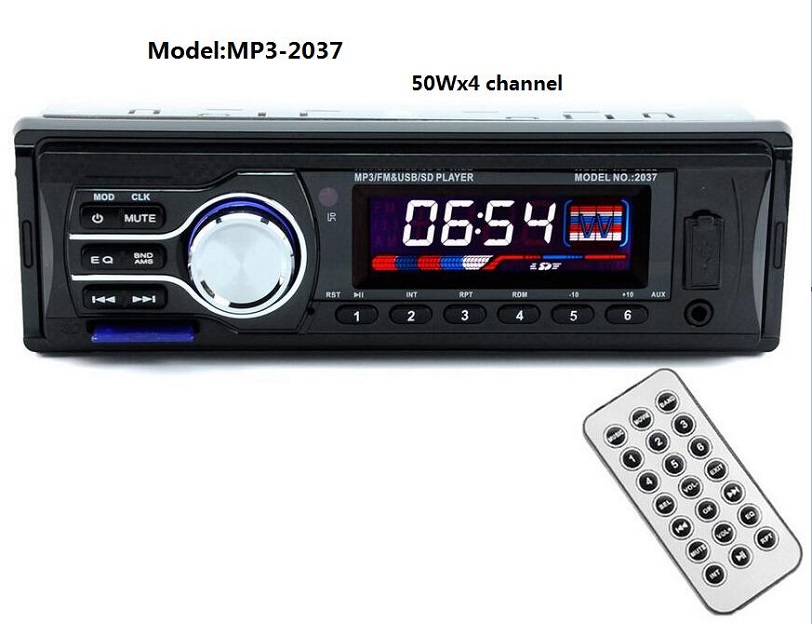12V Car Tuner Stereo FM Radio MP3 Audio Player USB/SD MMC Car Radio Bluetooth ISO Free