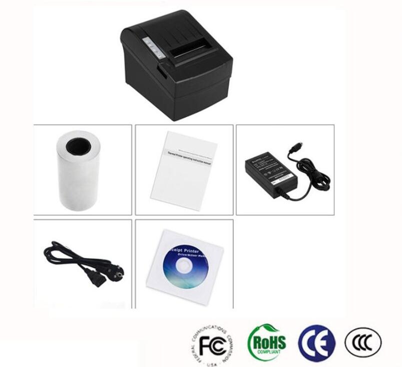80mm POS Dot Receipt Paper Barcode Thermal Printer USB/LAN Bluetooth POS-8220LN 