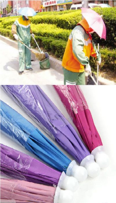 Fishing Outdoor Sports Steel Ribs Polyester Umbrella Hat Color Random