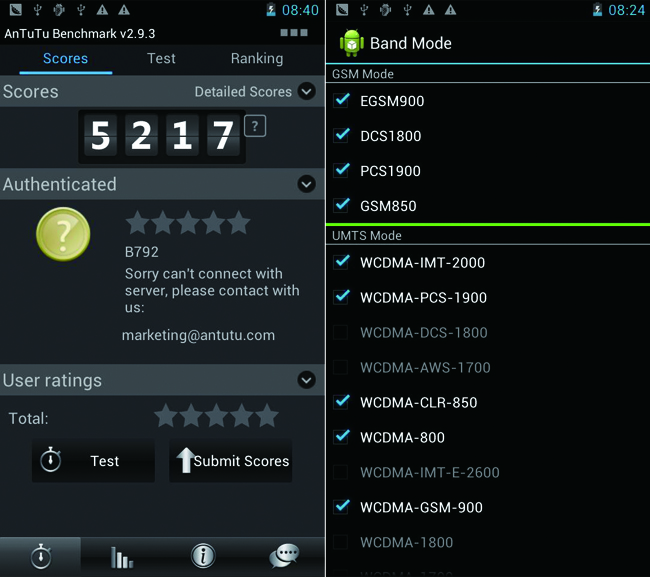 Star B792 Smart Phone Android 4.0 MTK6577 Dual Core 3G GPS 4.3  Inch QHD Screen- Black