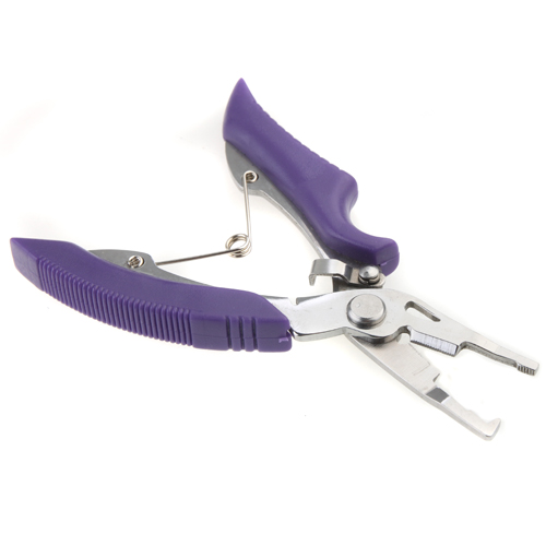 Multi-purpose Fishing Pliers Scissors Professional Fishing Instrument for Fisherman-Purple