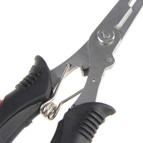 Durable Multi-functional Stainless Steel Pliers Scissors Clamp Tackle Tool for Fishing 2 Color