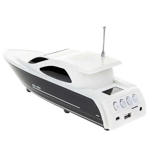 Yacht Shape Digital Speaker FM Radio TF Card Slot