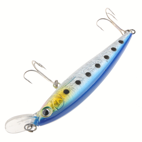 Crank Bait Lure With Real-like Long Lip Fish Shape 2 Treble Sharp Hooks