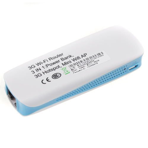 3-in-1 1800mAh Mini 3G Wireless Router WiFi AP with RJ45 USB Port MPR-L8