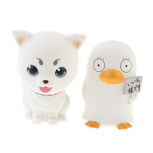 2pcs Gintama Silver Soul Sadaharu and Elizabeth Figure Coin Bank Set