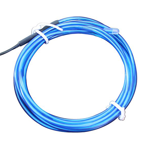 High Brightness Car Decoration 12V DC Inverter 2 Meter EL Wire (2.3mm) Blue