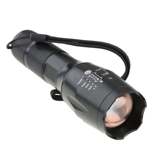 SS-A100 CREE XML T6 3-Mode Zooming Scalable LED Flashlight 1600 Lumens