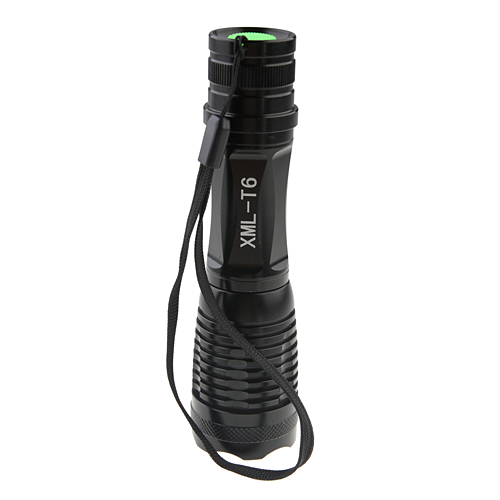 UltraFire XML-T6 Flashlight Lotus Head Focus T6 Flashlight  Black