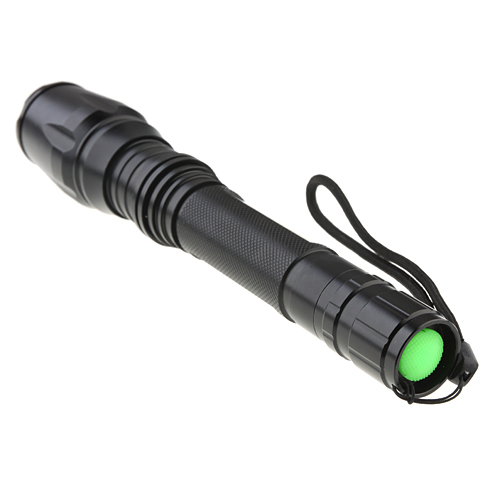 Professional CREE XML-T6 Zoom Adjustable Waterproof Flashlight with Clamp 3 Modes 1600 Lumens