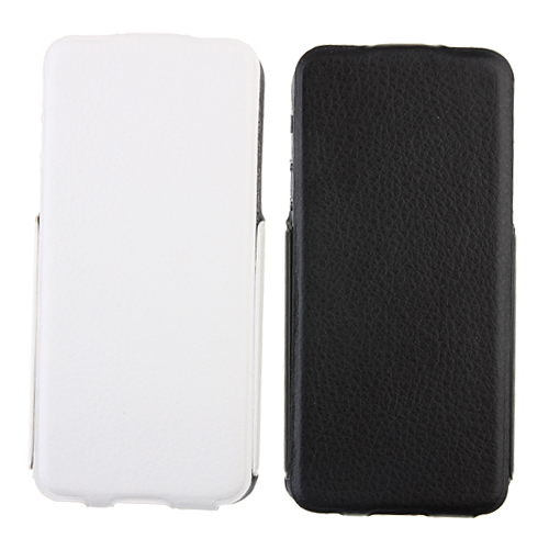 Flip Style Leather Case for iPhone 5 Black/White