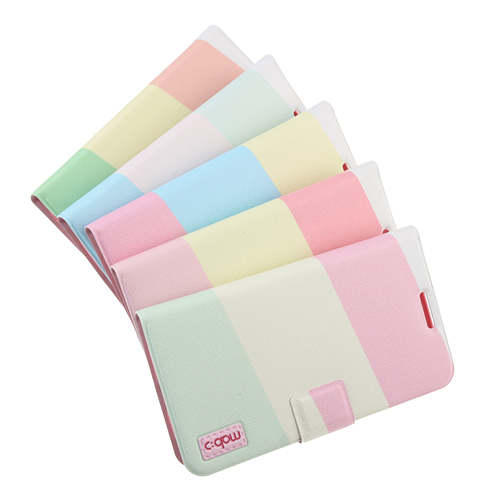 Inner Plastic Case Color Match Leather Cover for SS Galaxy NoteII N7100