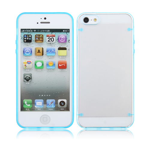 Ultra-thin Transparent Plastic Back Cover Case for iPhone 5