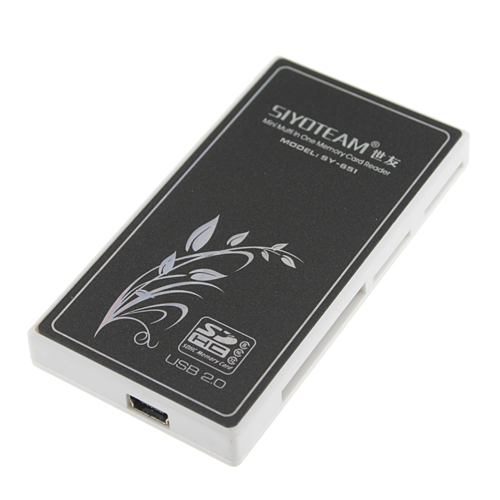 SY-651 Brand New Mini Multi in One USB 2.0 SDHC Memory Card Reader