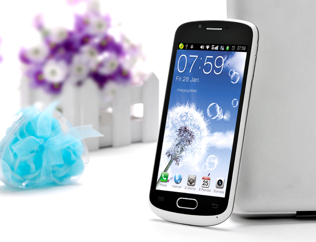 CUBOT A8809 Smart Phone 4.7 Inch IPS QHD Screen Android 4.0 MTK6577 3G GPS 8.0MP Camera- White