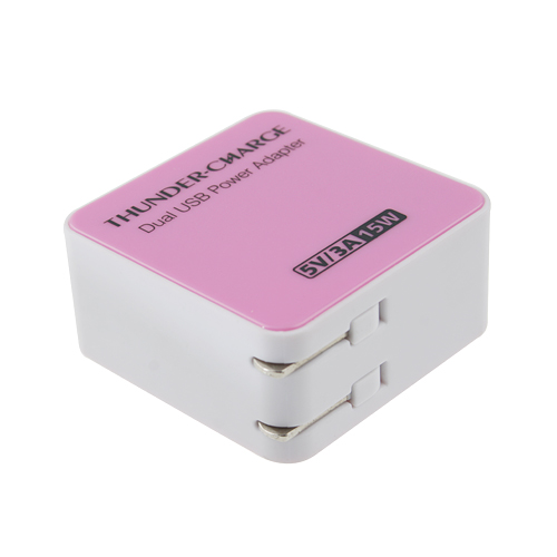 5V 3A Dual USB Power Adapter