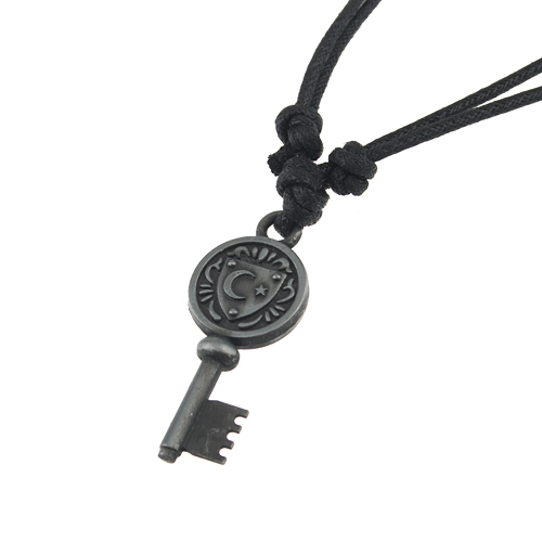 Double-layer Chain Key Pendant Necklace