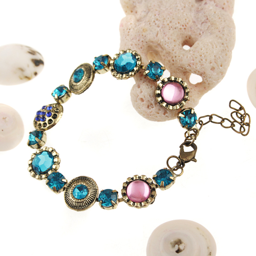 Baroque Style Rhinestone Decor Bracelet Jewelry