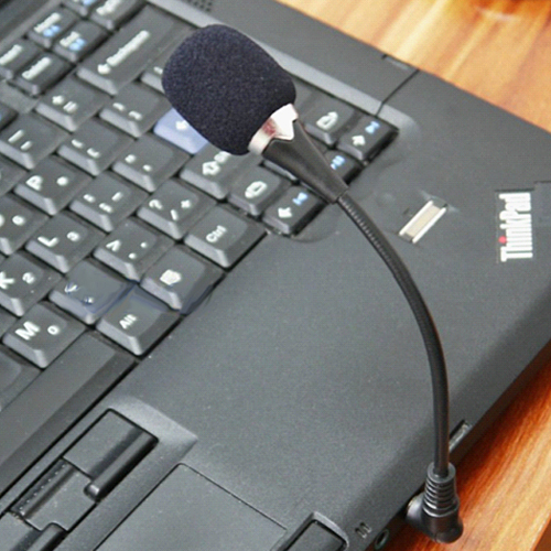 Brand New 3.5mm Mini Microphone Mic with Clip For Macbook Laptop PC Skype