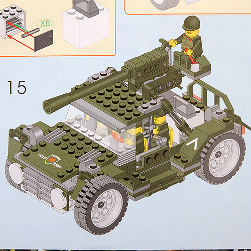 Field Army Jeep Assembly Model Kit Educational Toy Set