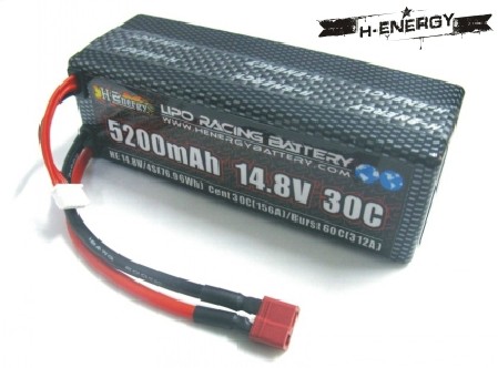 H-ENERGY 5200mAh 14.8V 30C LiPo Battery