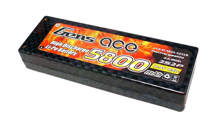 ACE 7.4V 5800mah 45C LiPo Battery Pack