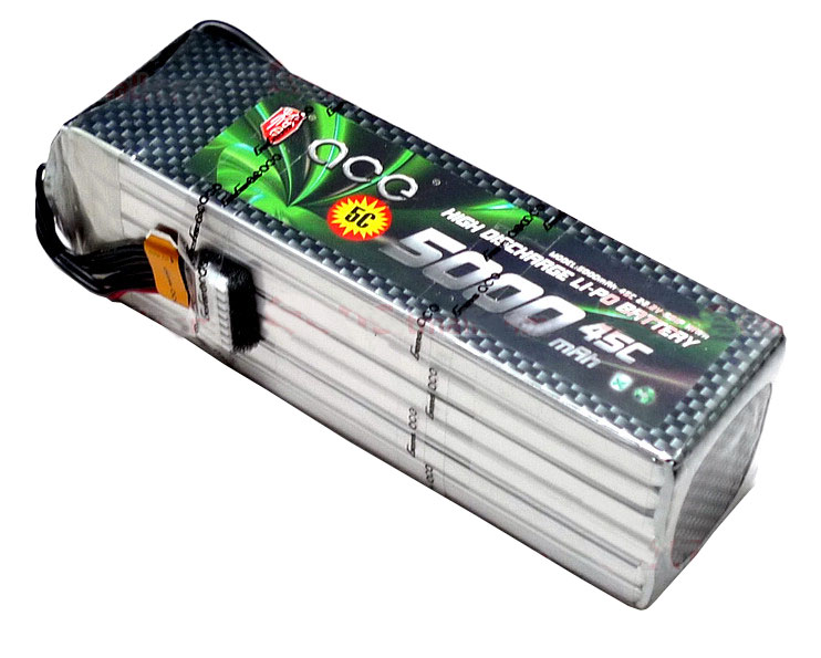 ACE 22.2V 5000mAh 45C LiPo Battery Pack 亚拓700 泰世X7等绝配