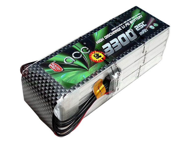 ACE 22.2V 3300mAh 25C LiPo Battery Pack Align 600