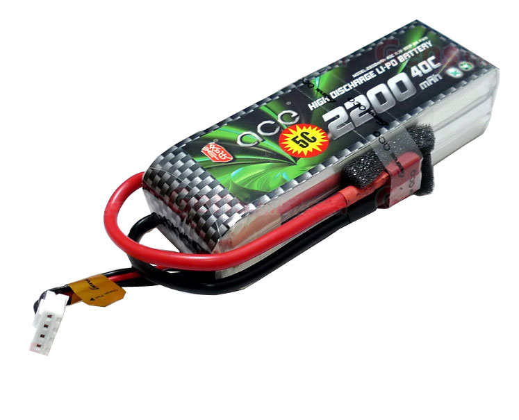 ACE 11.1V 2200mAh 3S 40C LiPo Battery Pack High C