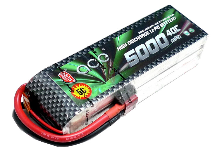 ACE 11.1v 5000mAh 40C LiPo Battery Pack S Edition