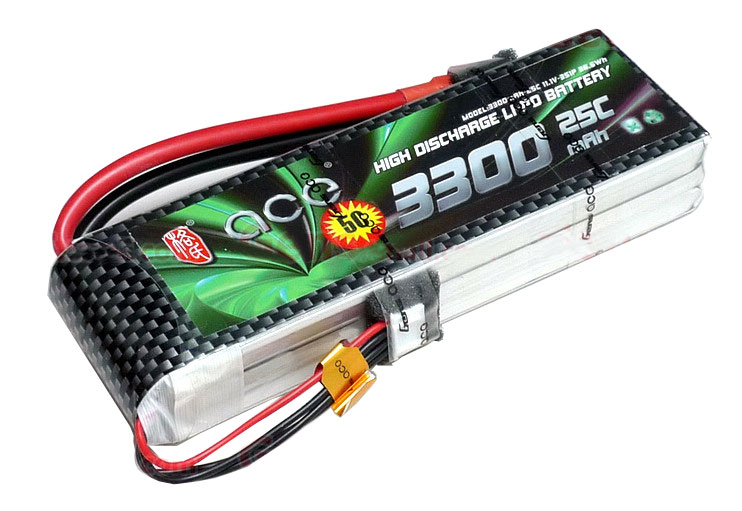 ACE 11.1V 3300mAh 25C LiPo Battery Pack