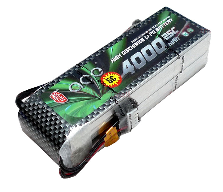 ACE 14.8V 4000mAh 4S 25C LiPo Battery Pack