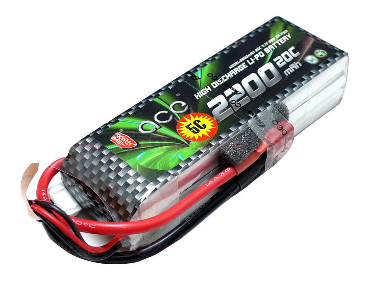 ACE 11.1V 2200mAh 3S 20C LiPo Battery Pack