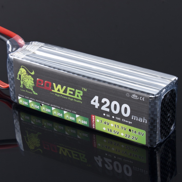 LION Power 14.8V 4200MAH 30C LiPo Battery BG710