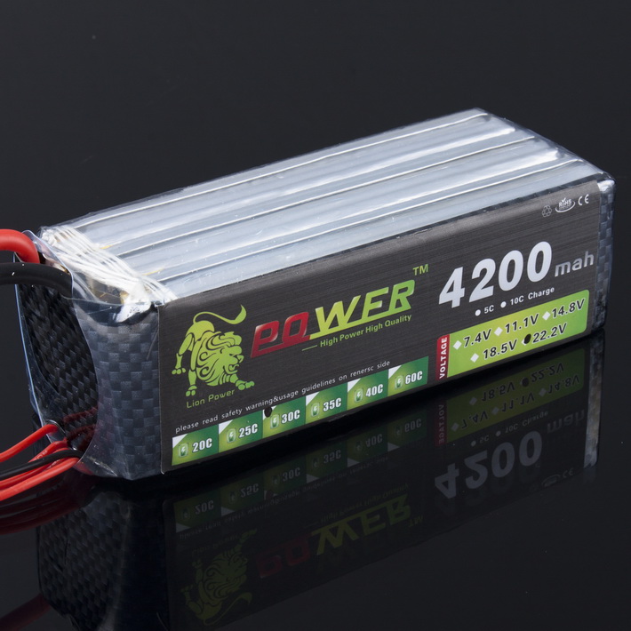 LION Power 22.2V 4200MAH 30C LiPo Battery BG705