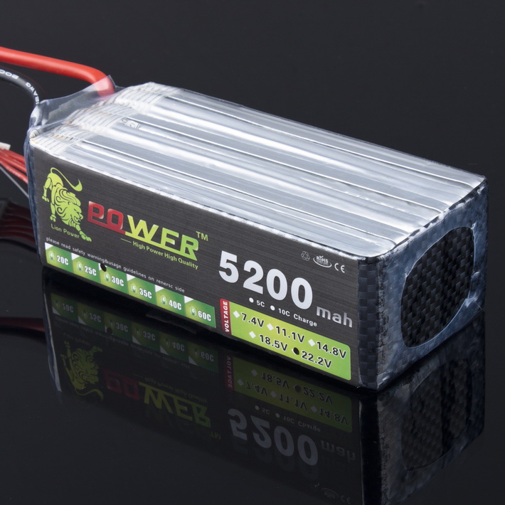 LION Power 22.2V 5200MAH 30C LiPo Battery BG713