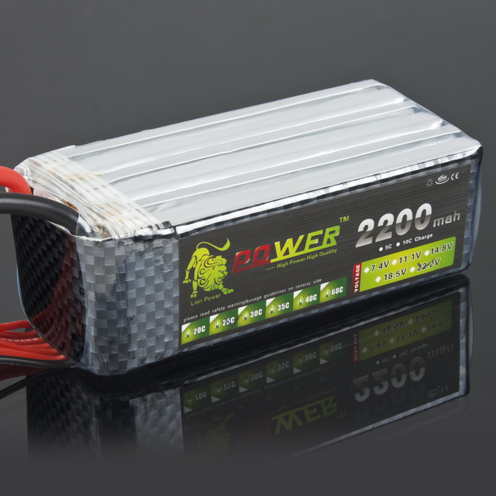 LION Power 22.2V 2200MAH 25C LiPo Battery BT686