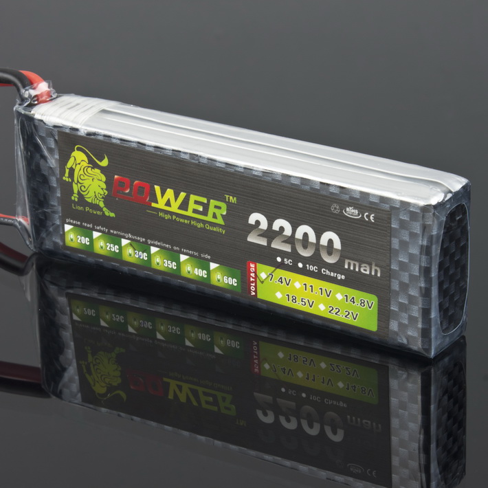 LION Power 7.4V 2200MAH 30C LiPo Battery BT679