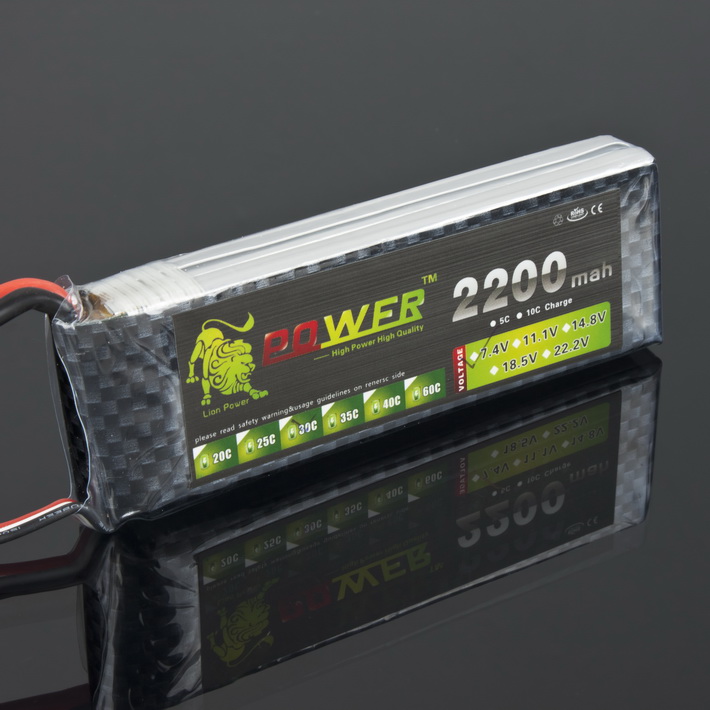 LION Power 7.4V 2200MAH 30C LiPo Battery BT679