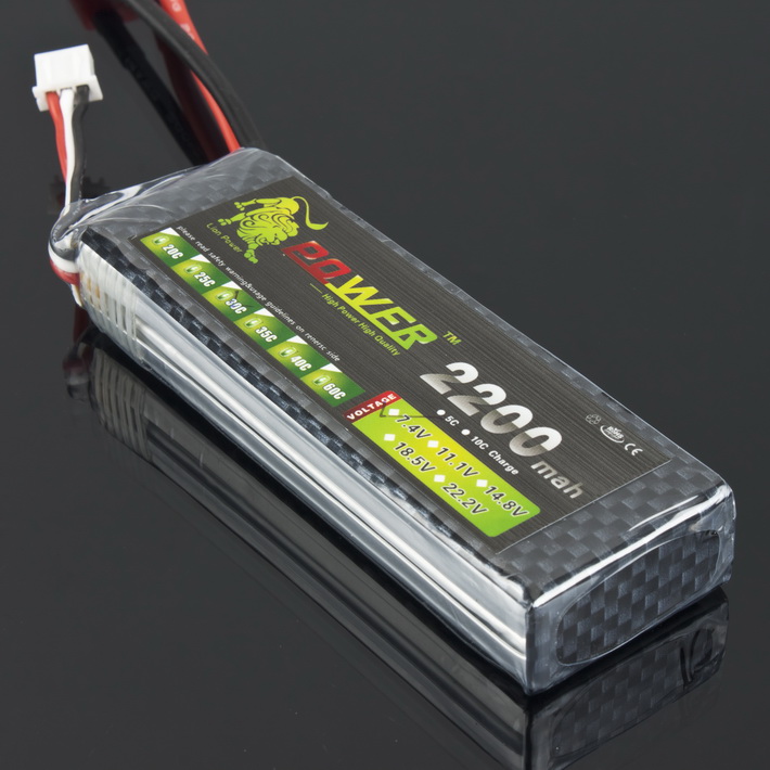 LION Power 7.4V 2200MAH 30C LiPo Battery BT679