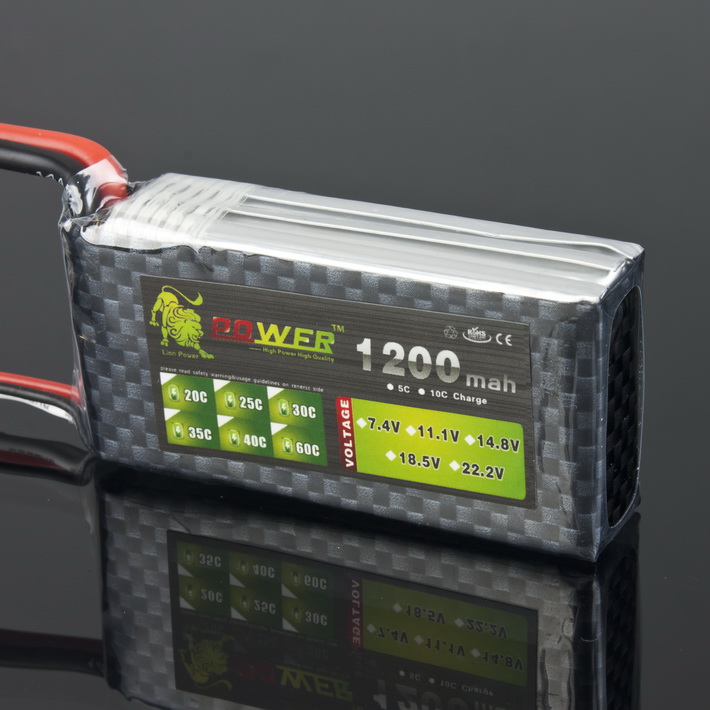 LION Power 11.1V 1200MAH 25C LiPo Battery BT682