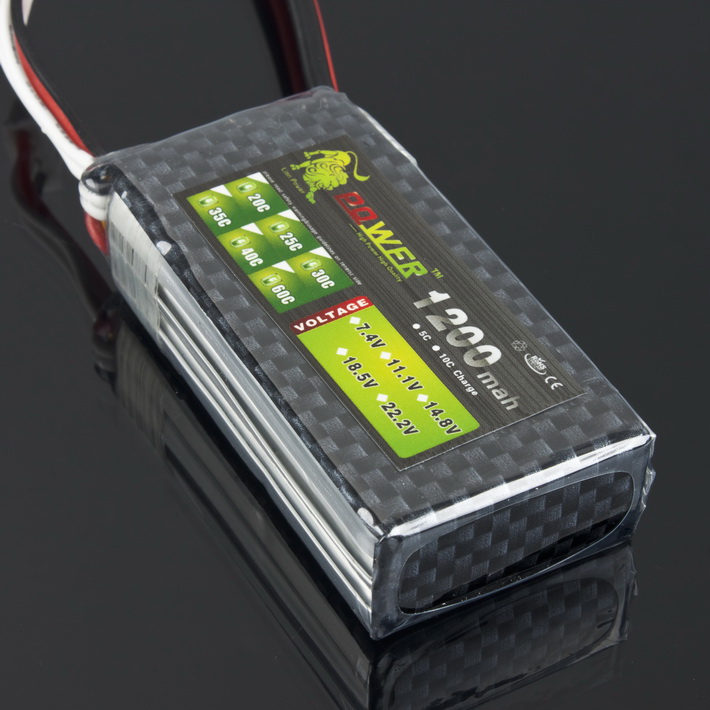 LION Power 11.1V 1200MAH 25C LiPo Battery BT682