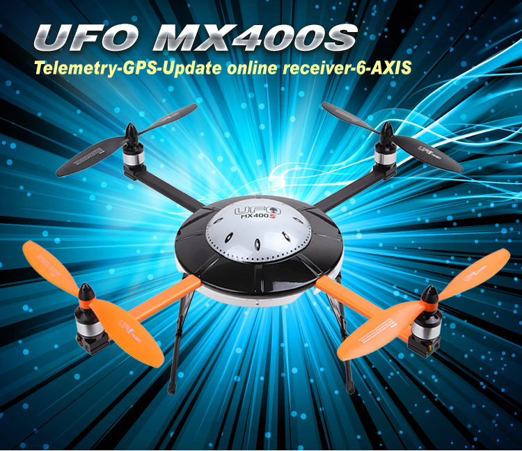 Walkera New UFO MX400S with DEVO 10 6-Axis Gyro Quadcopter RTF with Aluminum Case 2.4Ghz