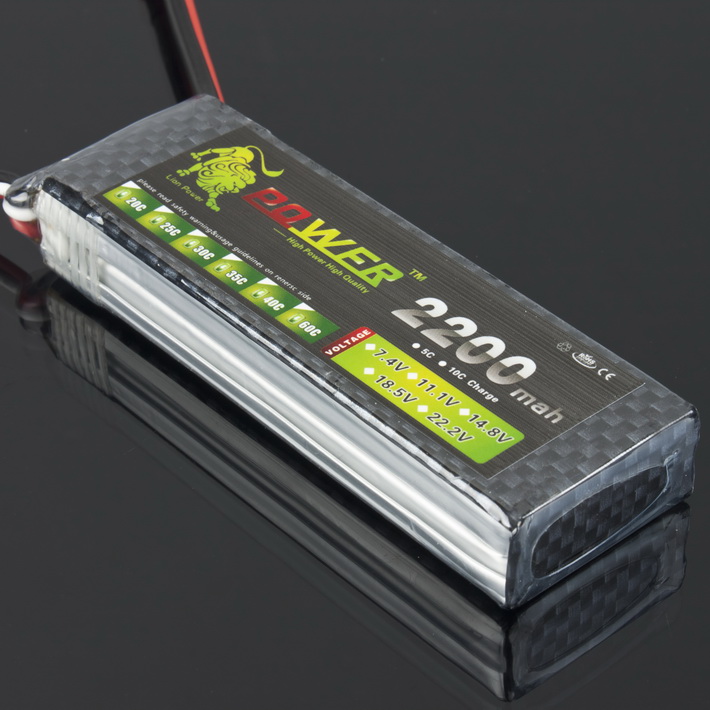 LION Power 7.4V 2200MAH 40C LiPo Battery BT685