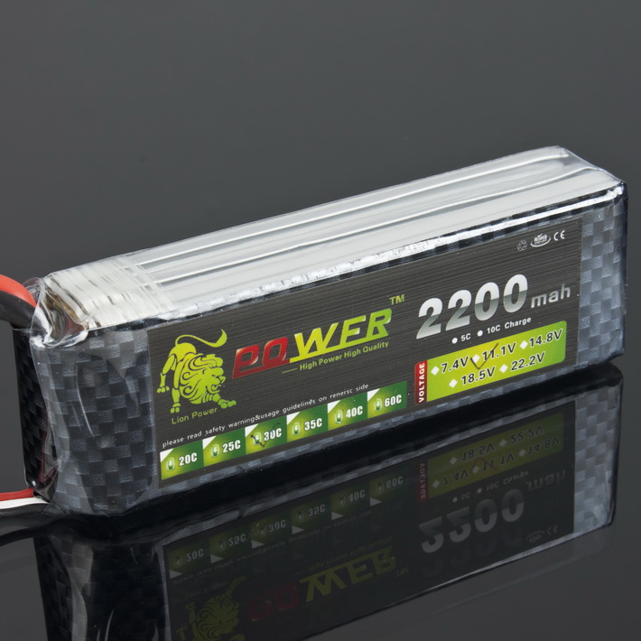 LION Power 11.1V 2200MAH 30C LiPo Battery BT680