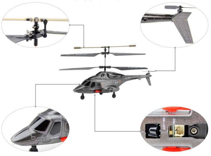 UDI U810A 3.5-Channel iPhone/Android Controlled RC Toy Helicopter with Gyro